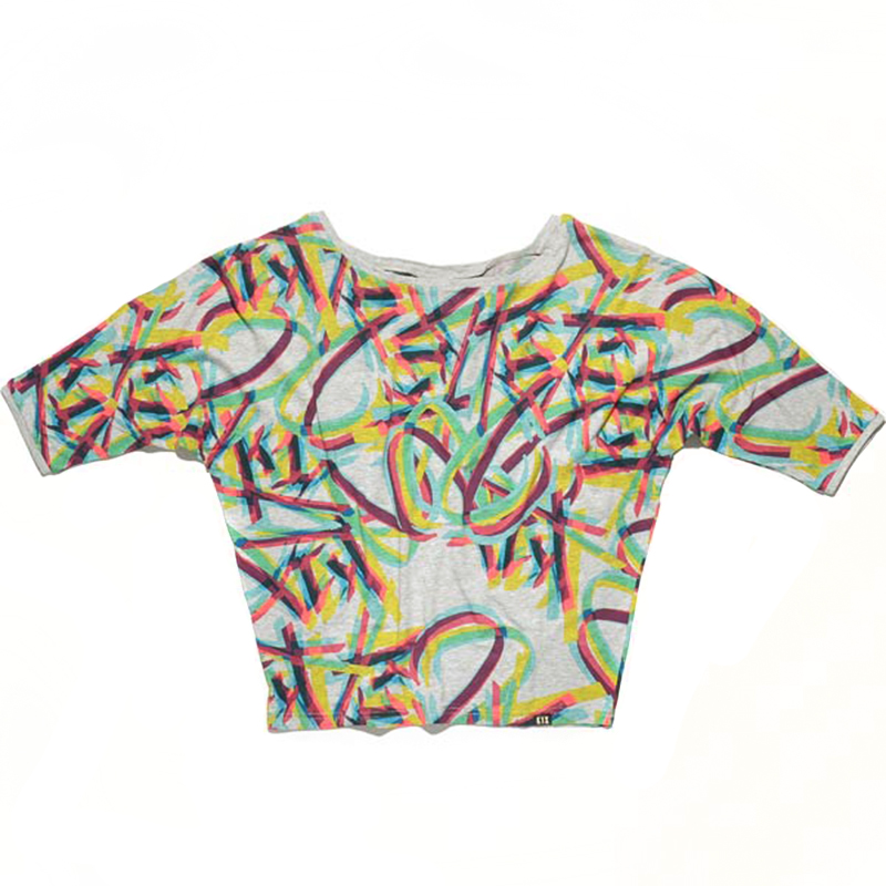 Футболка Multi Tag Batwing Футболка Multi Tag BatwingФутболки<br>65% полиэстер, 35% хлопок<br><br>Цвет: серый<br>Размеры US: S;M<br>Пол: Женский