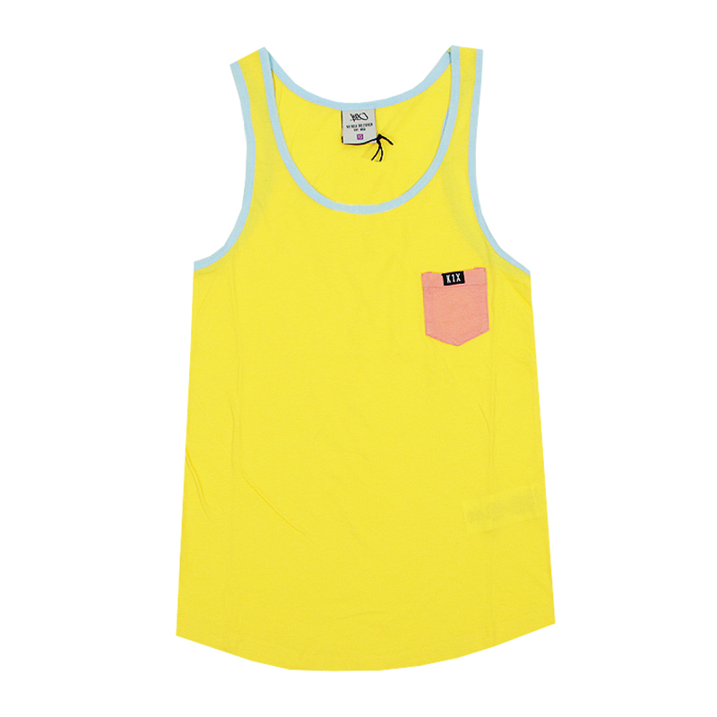 Безрукавка Pocket Tank Top Безрукавка Pocket Tank TopБезрукавки<br>хлопок, полиэстер<br><br>Цвет: Желтый, голубой<br>Размеры US: L<br>Пол: Женский
