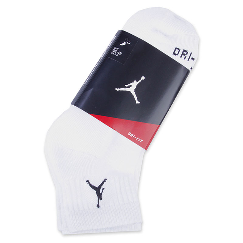 Носки Jordan Dri Fit Low Quarter Носки Jordan Dri Fit Low QuarterНоски<br><br><br>Цвет: Белый<br>Размеры US: L;XL<br>Пол: Мужской