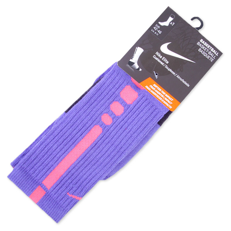 Носки Nike Elite Basketball Носки Nike Elite BasketballНоски<br><br><br>Цвет: Фиолетовый<br>Размеры US: L;XL<br>Пол: Мужской