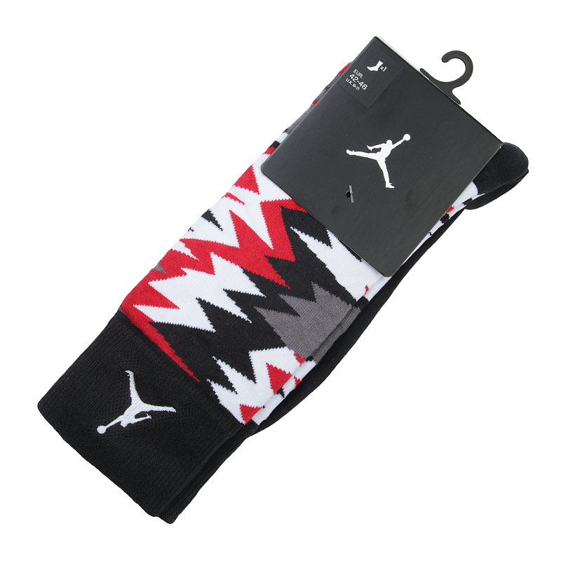 Носки Jordan Air Jordan Носки Jordan Air JordanНоски<br>Хлопок, нейлон, эластан<br><br>Цвет: Черный, красный, белый<br>Размеры US: M;XL<br>Пол: Мужской