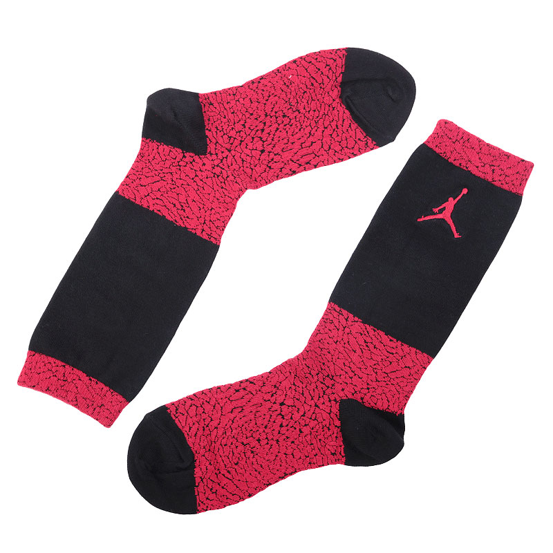 Носки Jordan Elephant Crew Носки Jordan Elephant CrewНоски<br>Хлопок, нейлон, эластан<br><br>Цвет: Черный, красный<br>Размеры US: M;L;XL