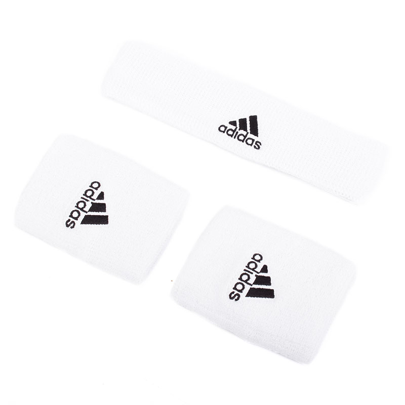 Напульсник+ повязка adidas Напульсник+ повязка adidasДругое<br>хлопок, полиэстер,акрил<br><br>Цвет: Белый<br>Размеры UK: 1SIZE<br>Пол: Мужской