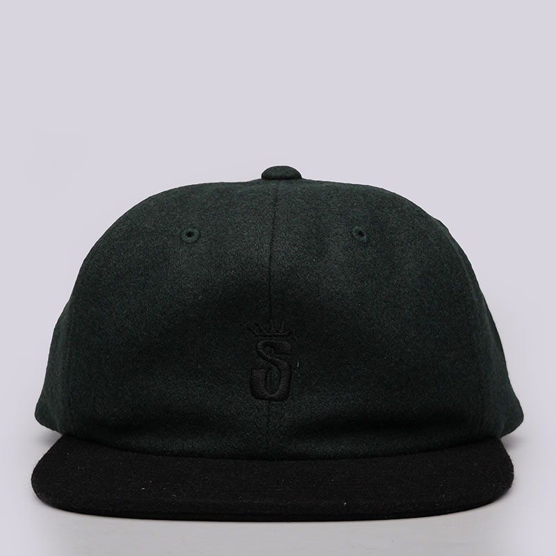 Кепка Stussy Crown S Wool Cap Кепка Stussy Crown S Wool CapКепки<br>65% шерсть, 20% нейлон, 15% акрил<br><br>Цвет: Зелёный<br>Размеры US: OS
