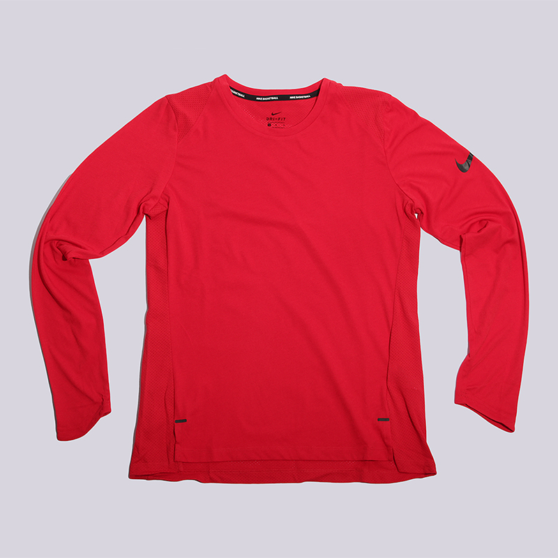 Футболка Nike WMNS NK BRTHE Top LS Elite Футболка Nike WMNS NK BRTHE Top LS EliteФутболки<br>75% полиэстер, 13% хлопок, 12% вискоза<br><br>Цвет: Красный<br>Размеры US: XS;M<br>Пол: Женский