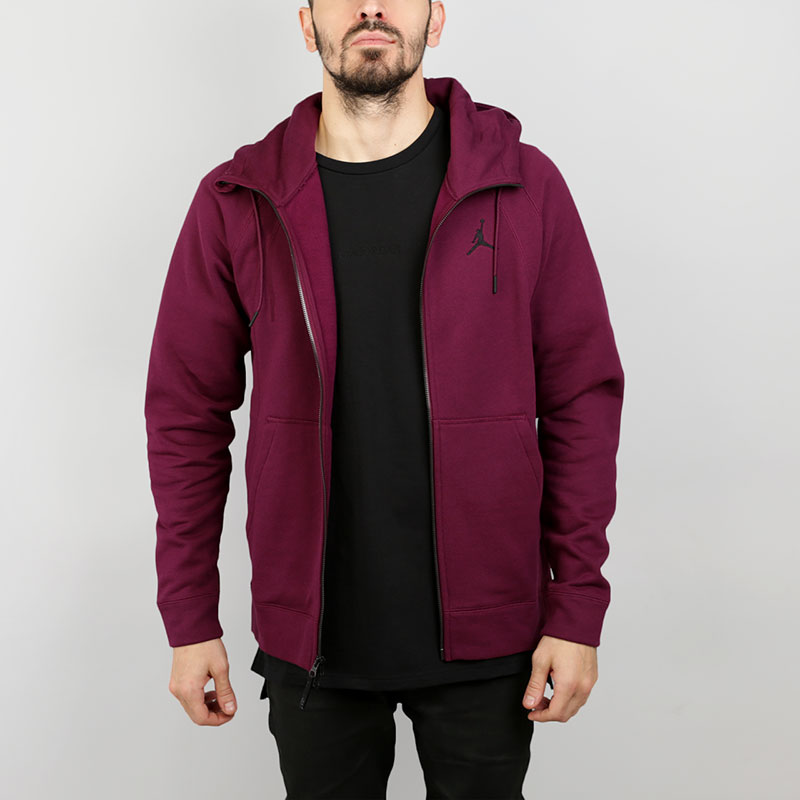 Толстовка Jordan Wings Fleece Full-Zip Hoodie Толстовка Jordan Wings Fleece Full-Zip HoodieТолстовки свитера<br>Хлопок, вискоза, полиэстер<br><br>Цвет: Фиолетовый<br>Размеры US: S;M;L;XL;2XL<br>Пол: Мужской