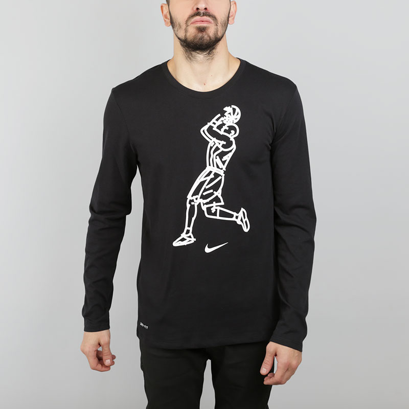Лонгслив Nike Dry Kobe LS Лонгслив Nike Dry Kobe LSФутболки<br>Хлопок, полиэстер<br><br>Цвет: Черный<br>Размеры US: S;M;L;XL;2XL<br>Пол: Мужской