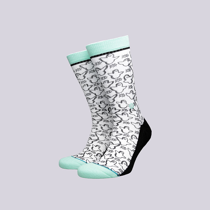 Носки Stance Ghost Носки Stance GhostНоски<br>Хлопок, полиэстер, эластан<br><br>Цвет: Белый<br>Размеры : L<br>Пол: Мужской