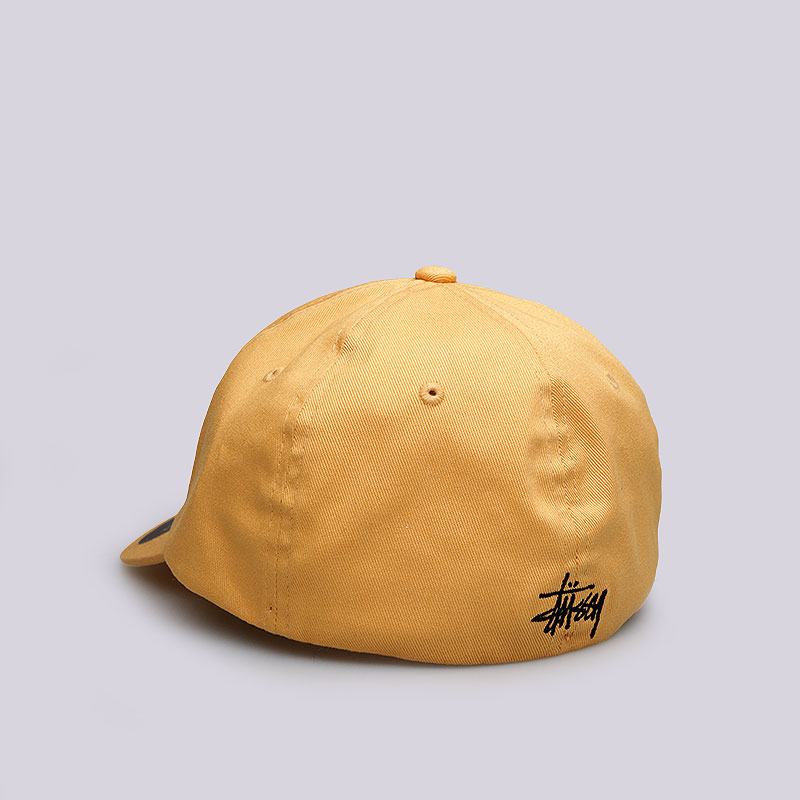  желтая кепка Stussy Fitted Low Cap 131714-gold - цена, описание, фото 3