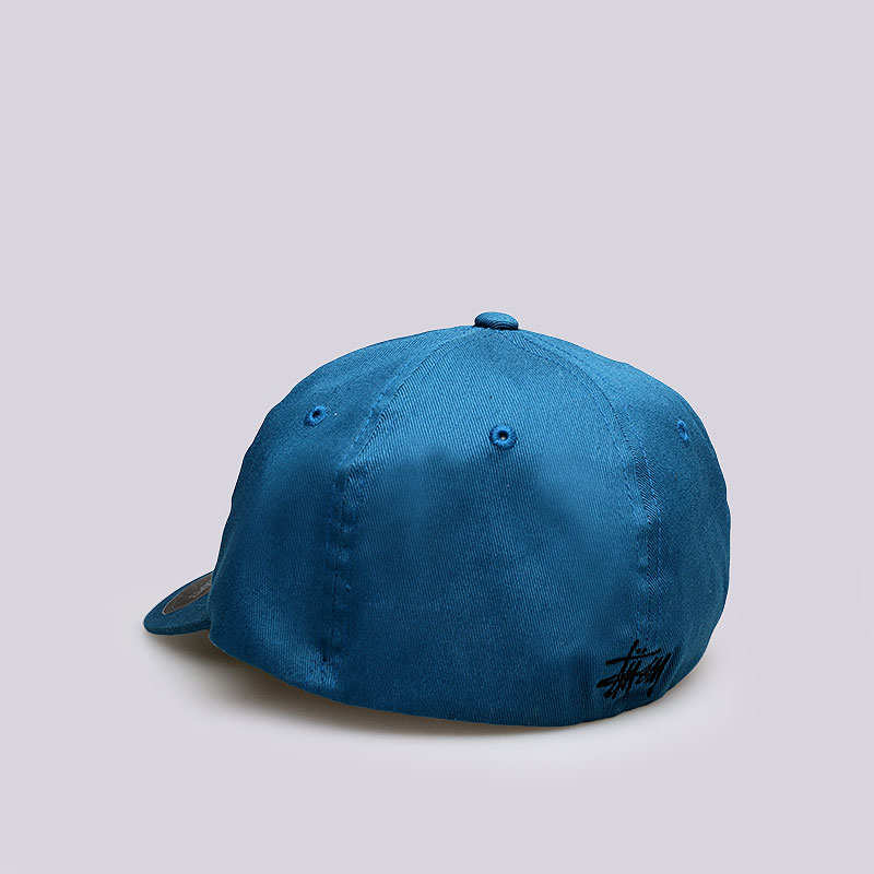  синяя кепка Stussy Fitted Low Cap 131714-teal - цена, описание, фото 3