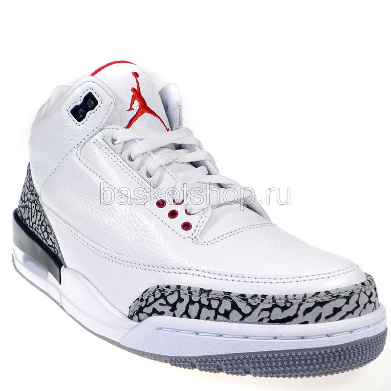 

Air jordan 3 retro, Белый;серый;черный
