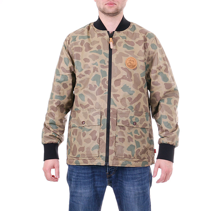 Stussy Куртка двухсторонняя (150133-blk/khk camo)  - цена, описание, фото 1