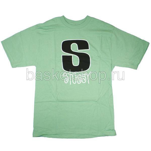 Stussy Футболка (1902459-lime/blk)  - цена, описание, фото 1