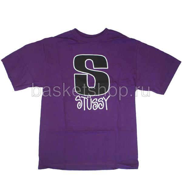 Stussy Футболка (1902459-plum/blk)  - цена, описание, фото 1