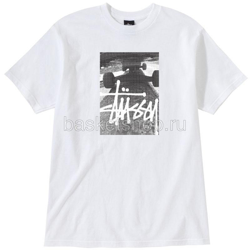 Stussy Футболка Grind (1902688-wht/blk)  - цена, описание, фото 1