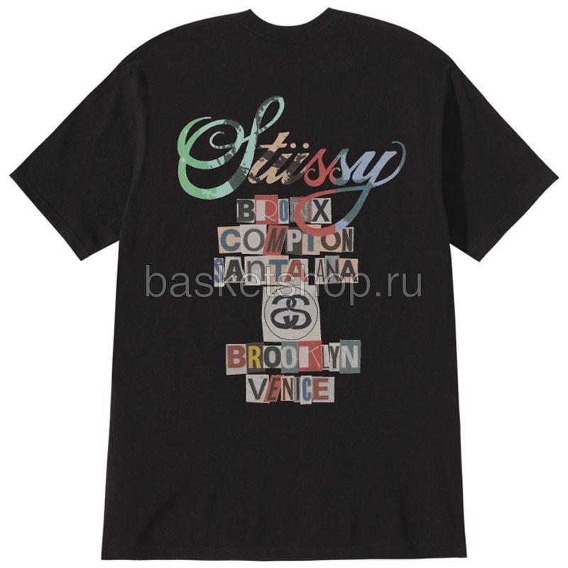 Stussy Футболка Ransom World Tour (1902708-blk/mltc)  - цена, описание, фото 2
