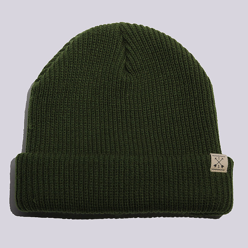 мужская зеленая шапка True spin Native winter-olive - цена, описание, фото 1