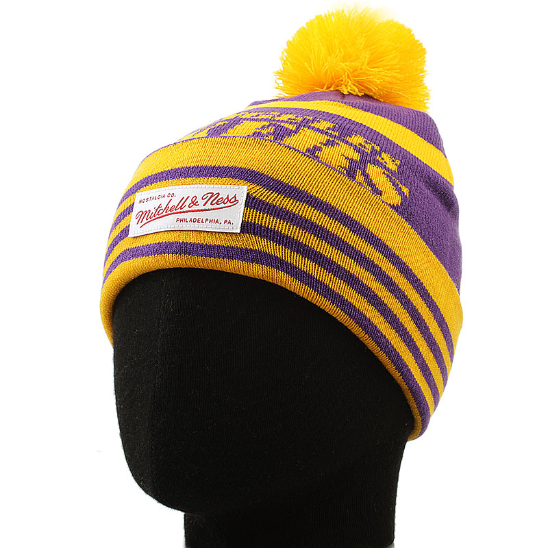 Mitchell and ness Шапка (eu116-la lakers-gold)  - цена, описание, фото 1