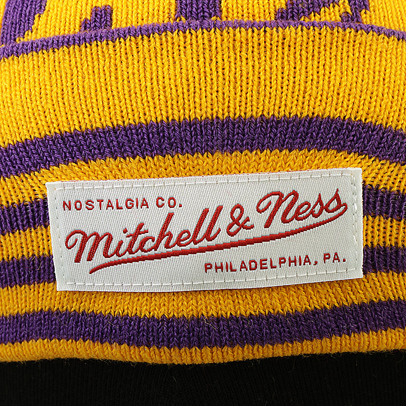 Mitchell and ness Шапка (eu116-la lakers-gold)  - цена, описание, фото 2