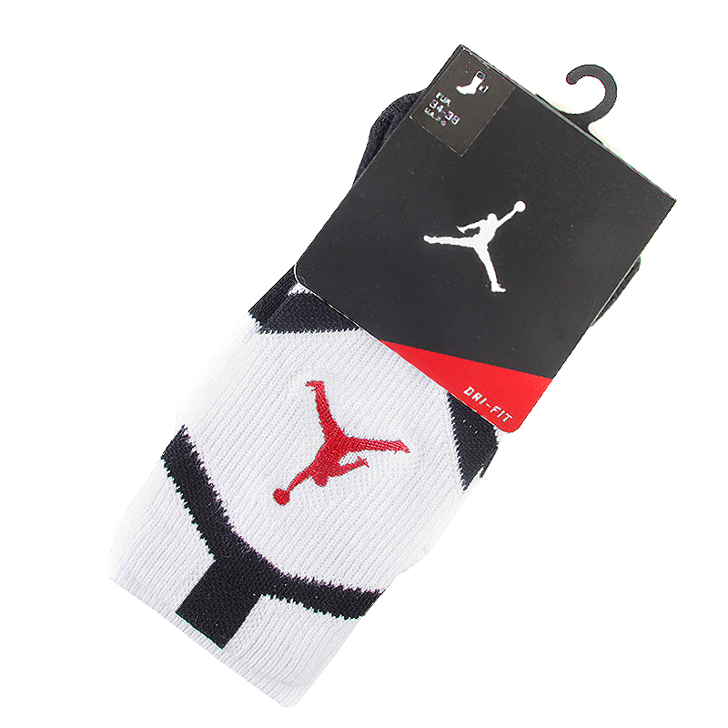 

Носки Jumpman DriFit Crew, Белый;красный;черный