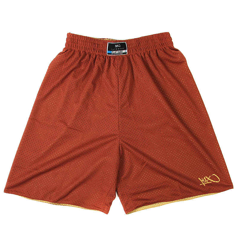 

Шорты hardwood rev practice shorts, Коричневый;золотой