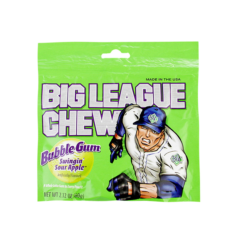   Жевательная резинка Big League Chew `Sour Apple` sour apple gum - цена, описание, фото 1