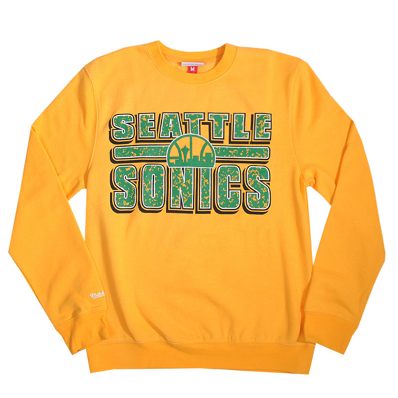 Mitchell and ness Толстовка Seattle Supersonics (Supersonics-yellow*)  - цена, описание, фото 1