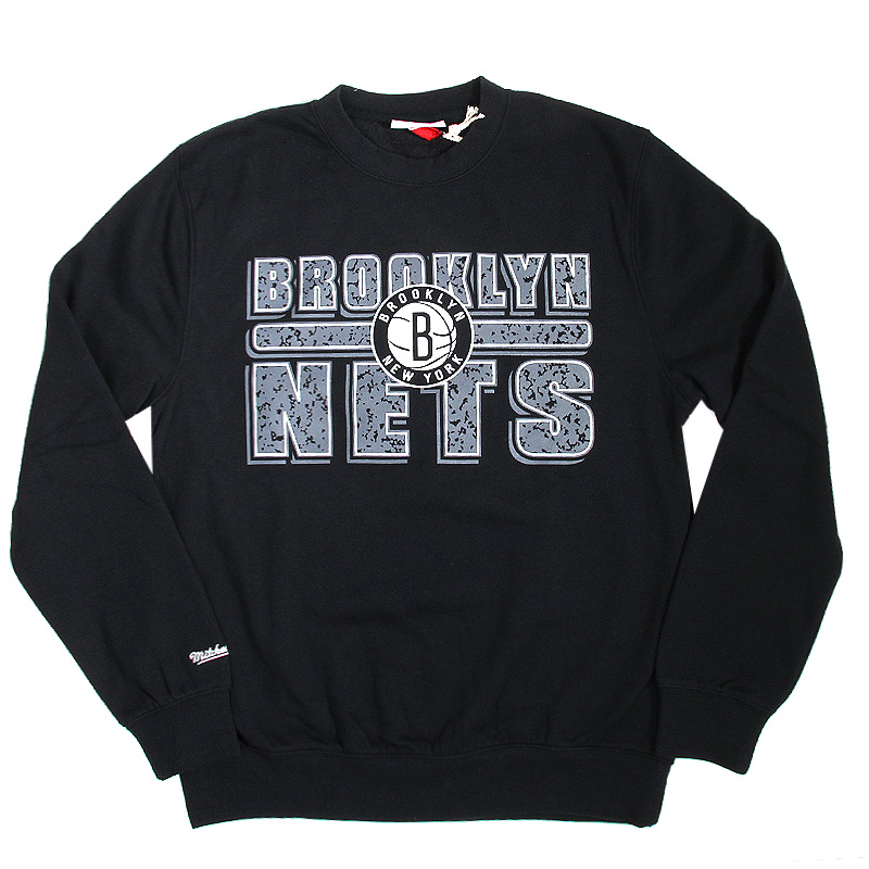 Mitchell and ness Толстовка Brooklyn Nets (brooklyn neat-blk*)  - цена, описание, фото 1