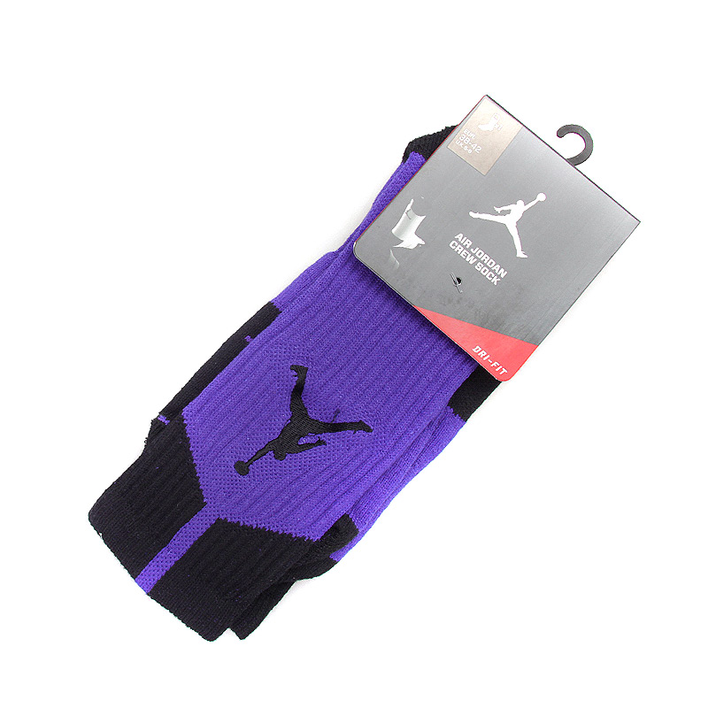 

Носки Air Jordan DriFit Crew, Чёрный;фиолетовый