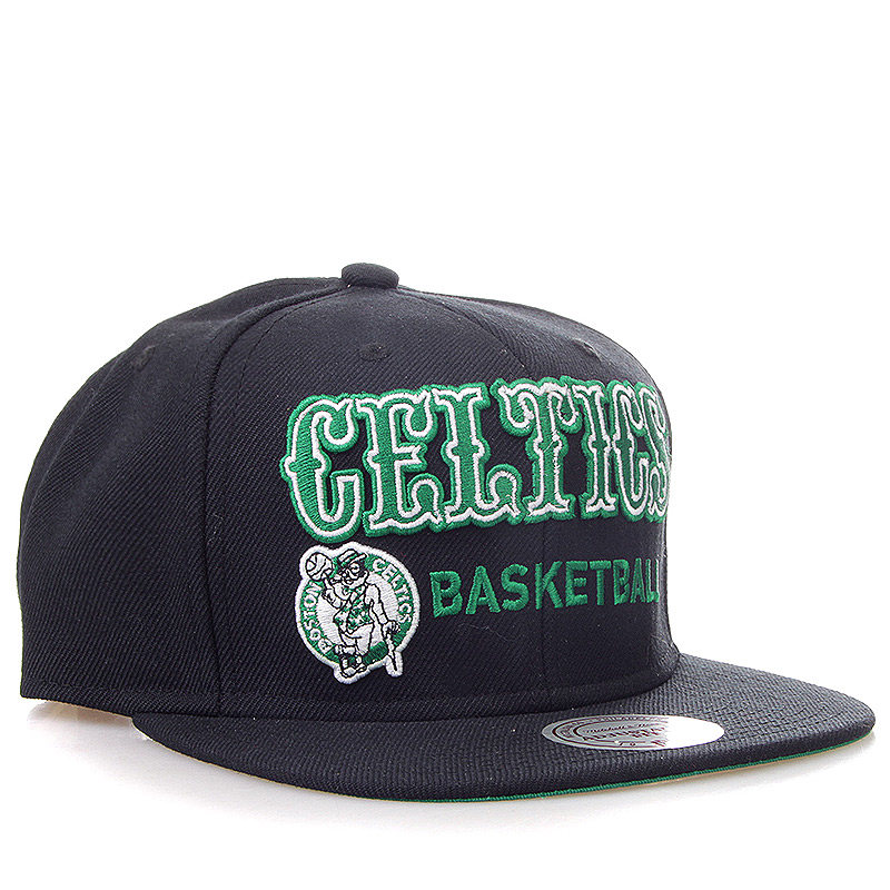 Mitchell and ness Кепка (EU063-block-bosc-blk)  - цена, описание, фото 1
