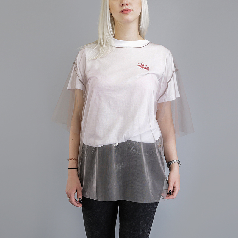 

Футболка Stussy, Бежевый, Shell Tulle Shirt