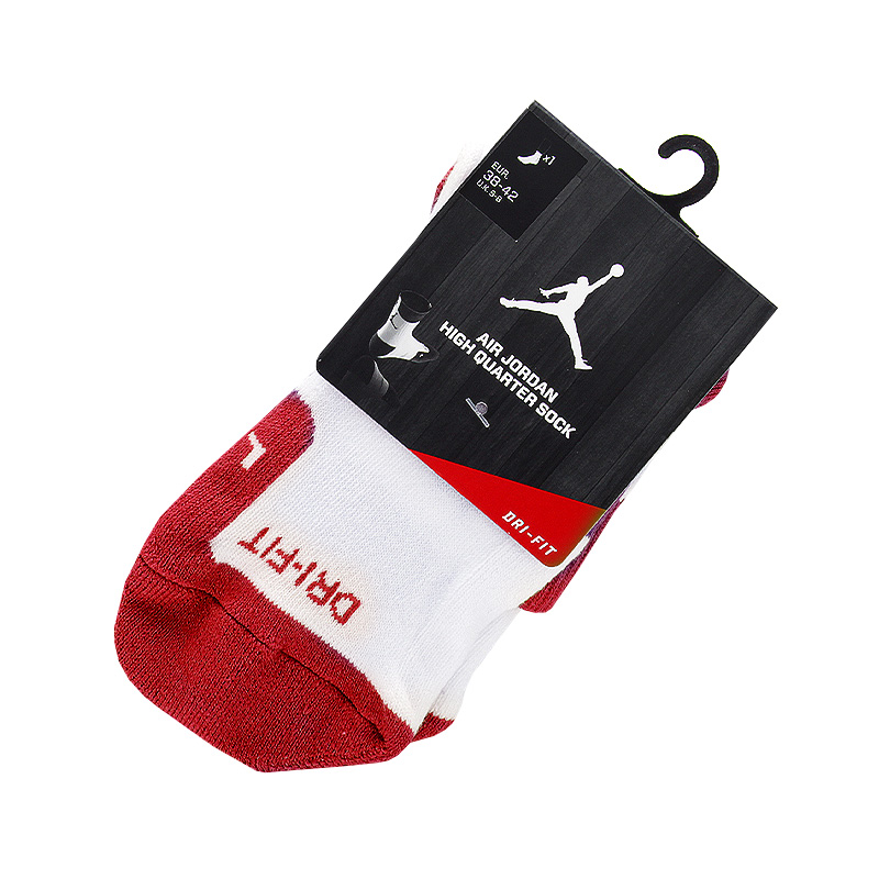 

Носки Jordan DriFit Crew, Красный;белый