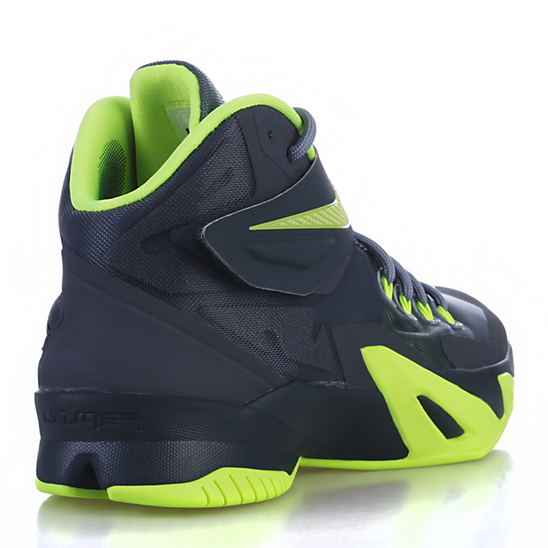 Баскетбольные Nike Кроссовки Nike Zoom Soldier VIII Magnet Grey/Volt-Dark (653641-070)  - цена, описание, фото 2