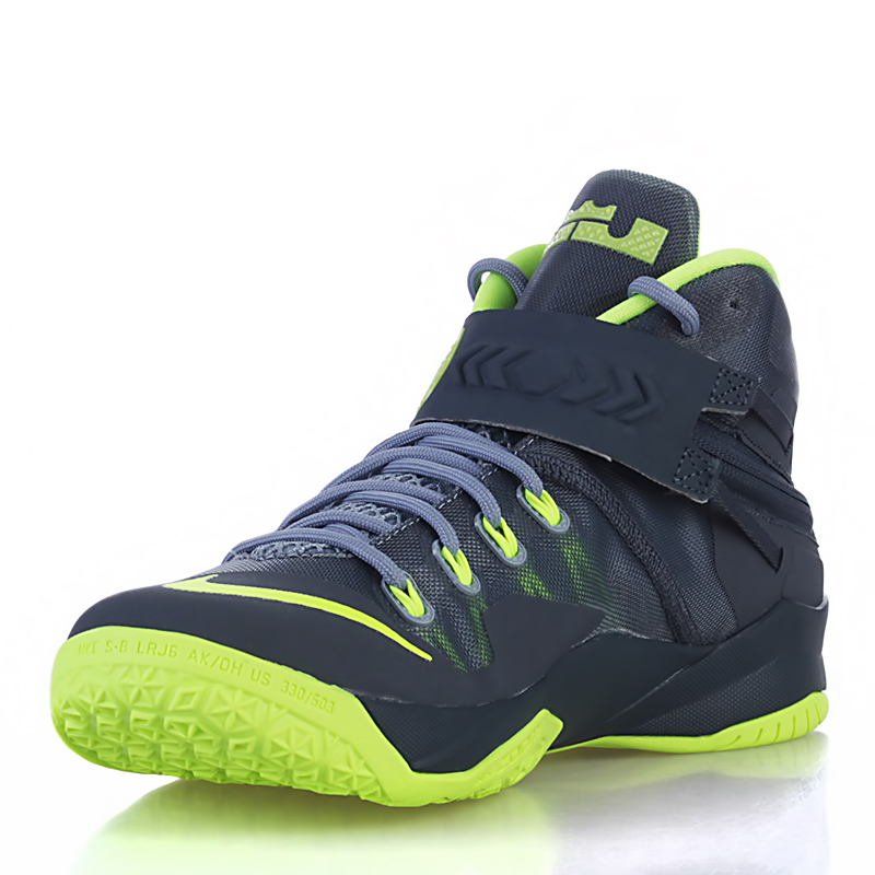 Баскетбольные Nike Кроссовки Nike Zoom Soldier VIII Magnet Grey/Volt-Dark (653641-070)  - цена, описание, фото 3