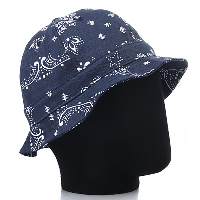 Undftd Панама Bandana Bucket Hat (532275-navy)  - цена, описание, фото 1