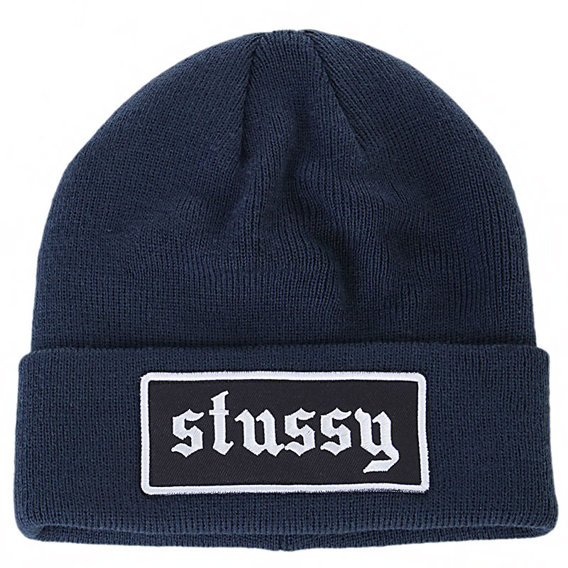 Stussy Шапка Stussy Streets Cuff Beanie (132600-navy)  - цена, описание, фото 1