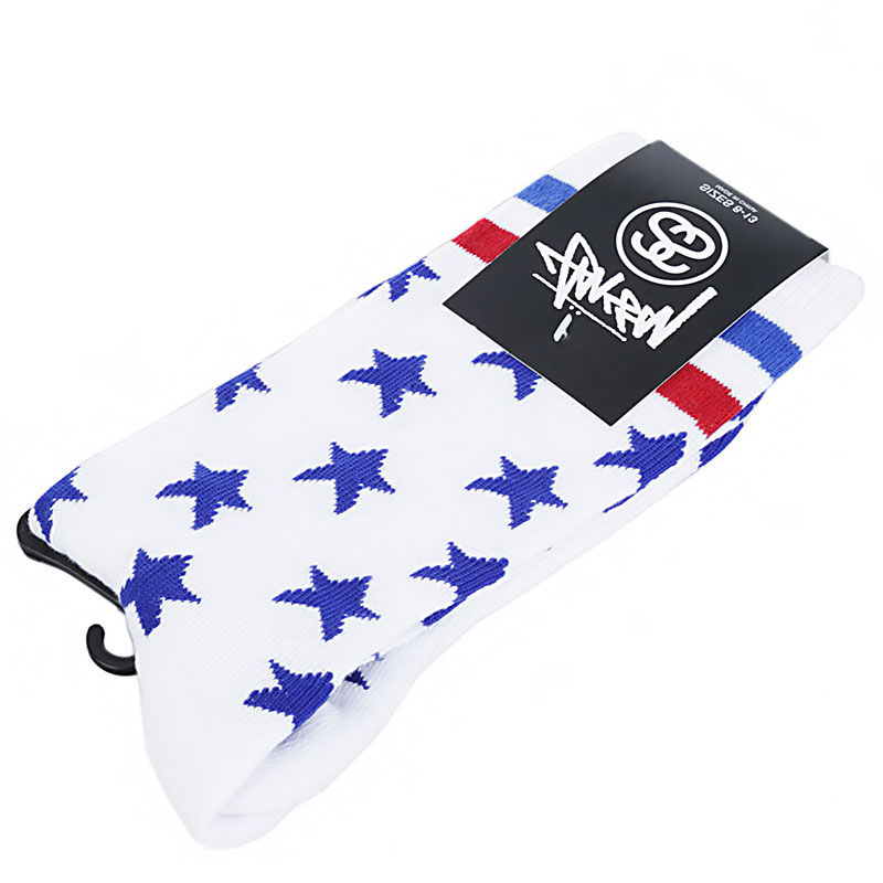 Stussy Носки Team Stars Socks (138348-white)  - цена, описание, фото 1