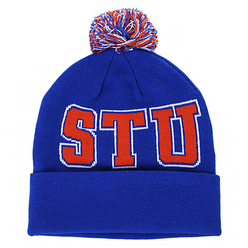 

Шапка Hoop Pom-Pom Beanie, Синий;оранжевый;белый