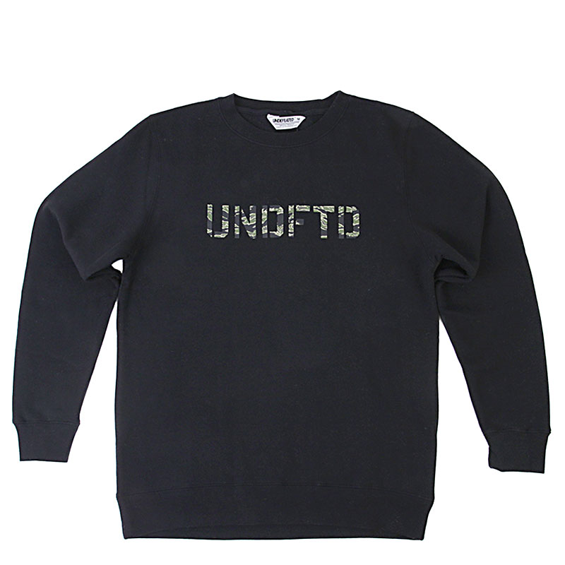 Undftd Толстовка Undftd Camo Stencil Crew (5910451-black)  - цена, описание, фото 1