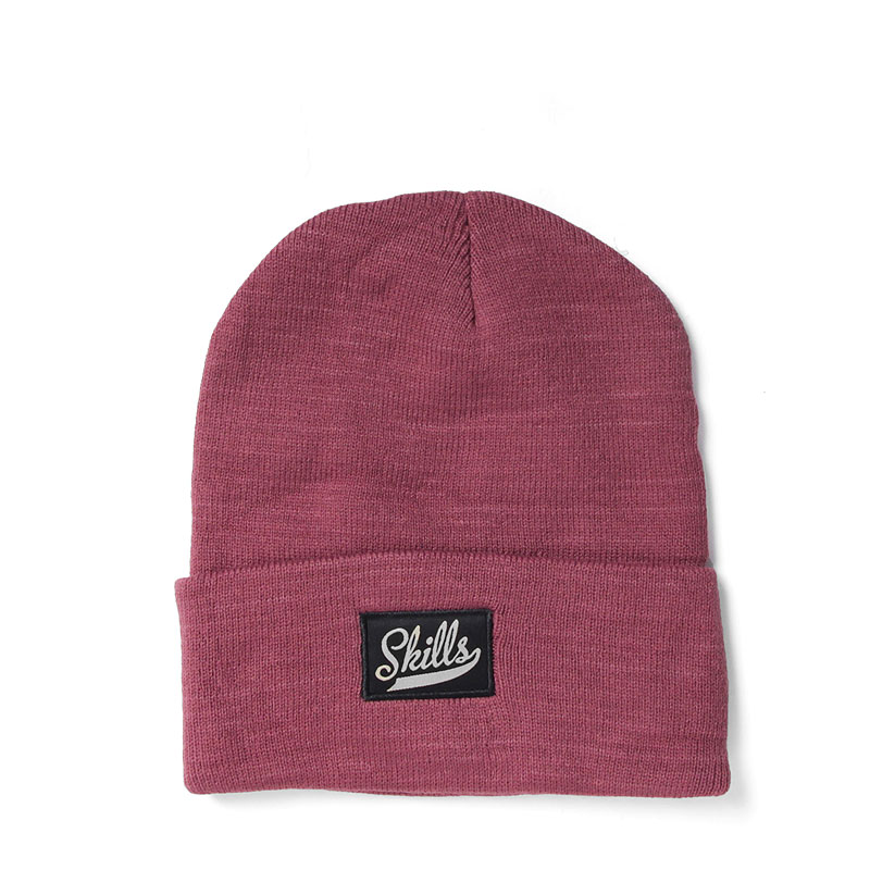   Шапка Skills Script Beanie-maroon Beanie-maroon - цена, описание, фото 1