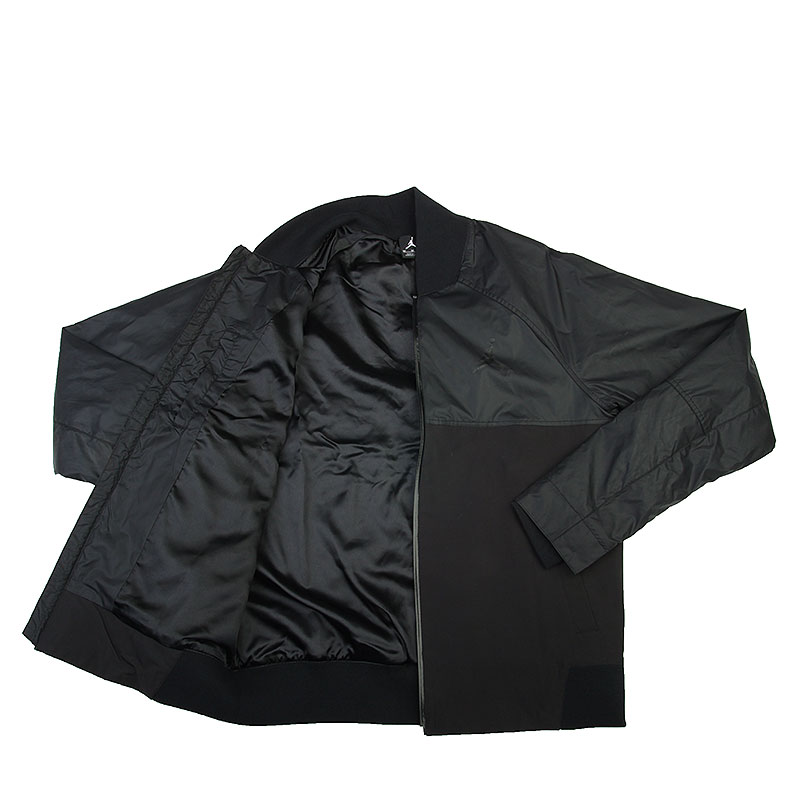 black jordan bomber jacket