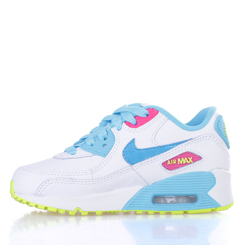 детские белые кроссовки Nike Air Max 90 2007 (PS) 345018-123 - цена, описание, фото 3