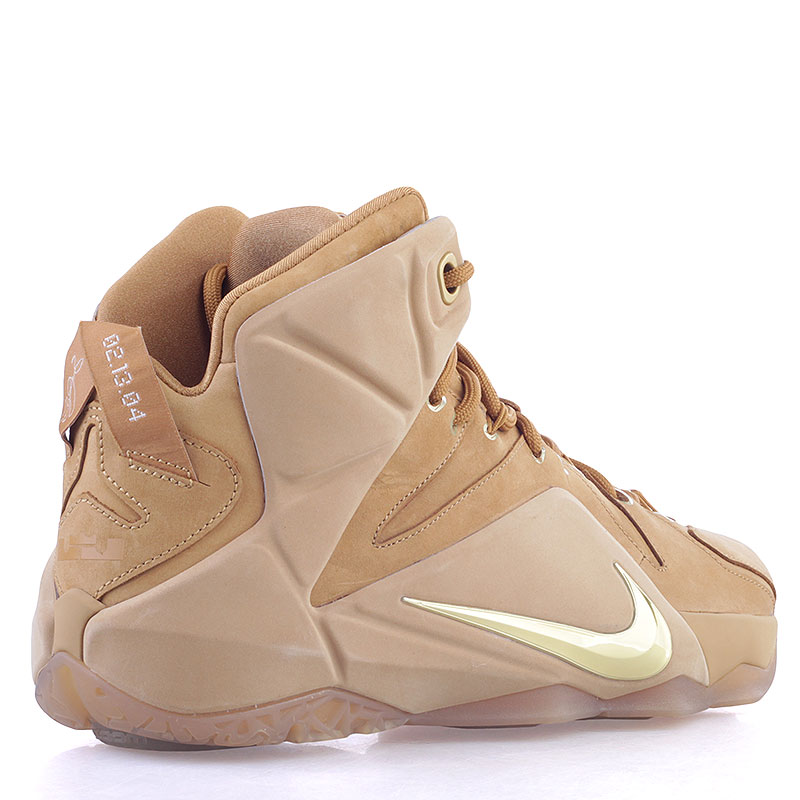 мужские коричневые баскетбольные кроссовки Nike Lebron XII EXT 744287-700 - цена, описание, фото 2