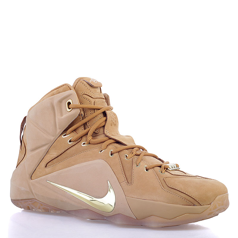мужские коричневые баскетбольные кроссовки Nike Lebron XII EXT 744287-700 - цена, описание, фото 1