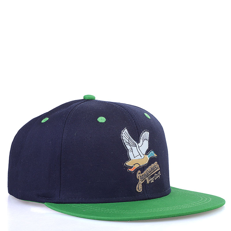  синяя кепка Запорожец heritage Дичь Logo Дичь Logo-navy-green - цена, описание, фото 1