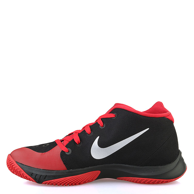 Найк черного цвета. Nike Zoоm нyрerquicknеss 2015. Кроссовки найк чёрно красные мужские.