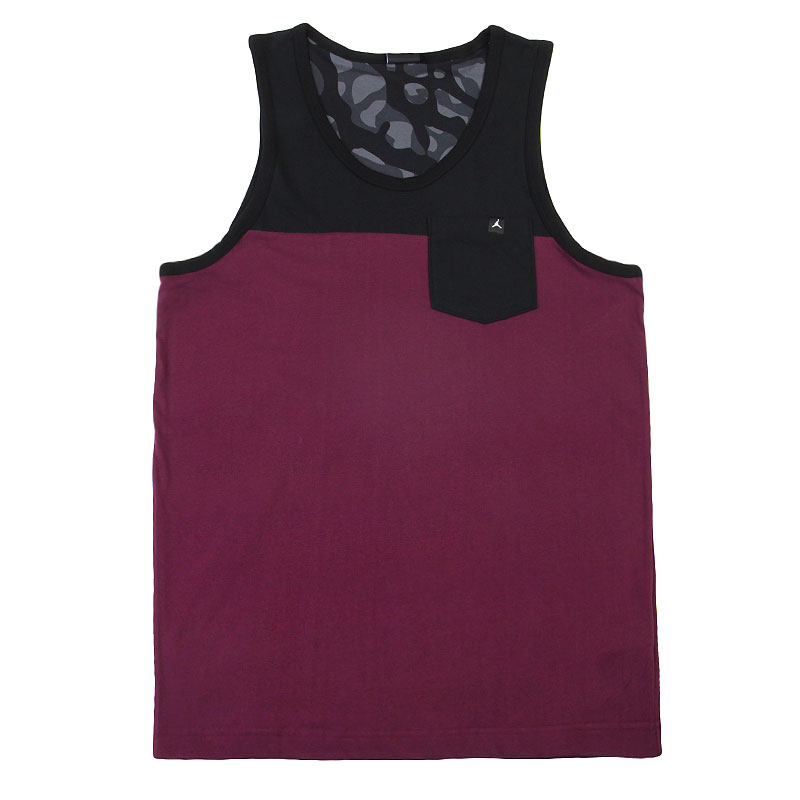

Майка Jordan Ele Camo Tank, Бордовый;черный