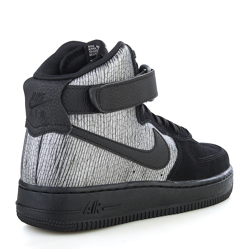 женские черные кроссовки Nike WMNS Air Force 1 Hi PRM 654440-003 - цена, описание, фото 2