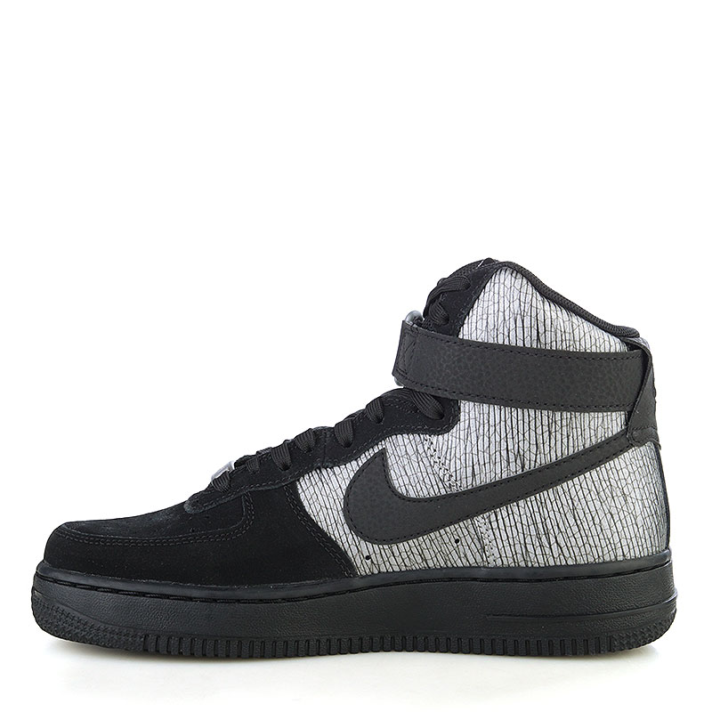 женские черные кроссовки Nike WMNS Air Force 1 Hi PRM 654440-003 - цена, описание, фото 3