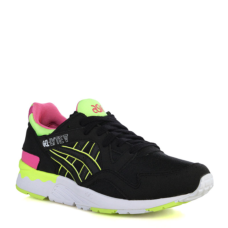 

Кроссовки ASICS Tiger Gel-Lyte V GS, Чёрный;белый;жёлтый;салатовый;розовый